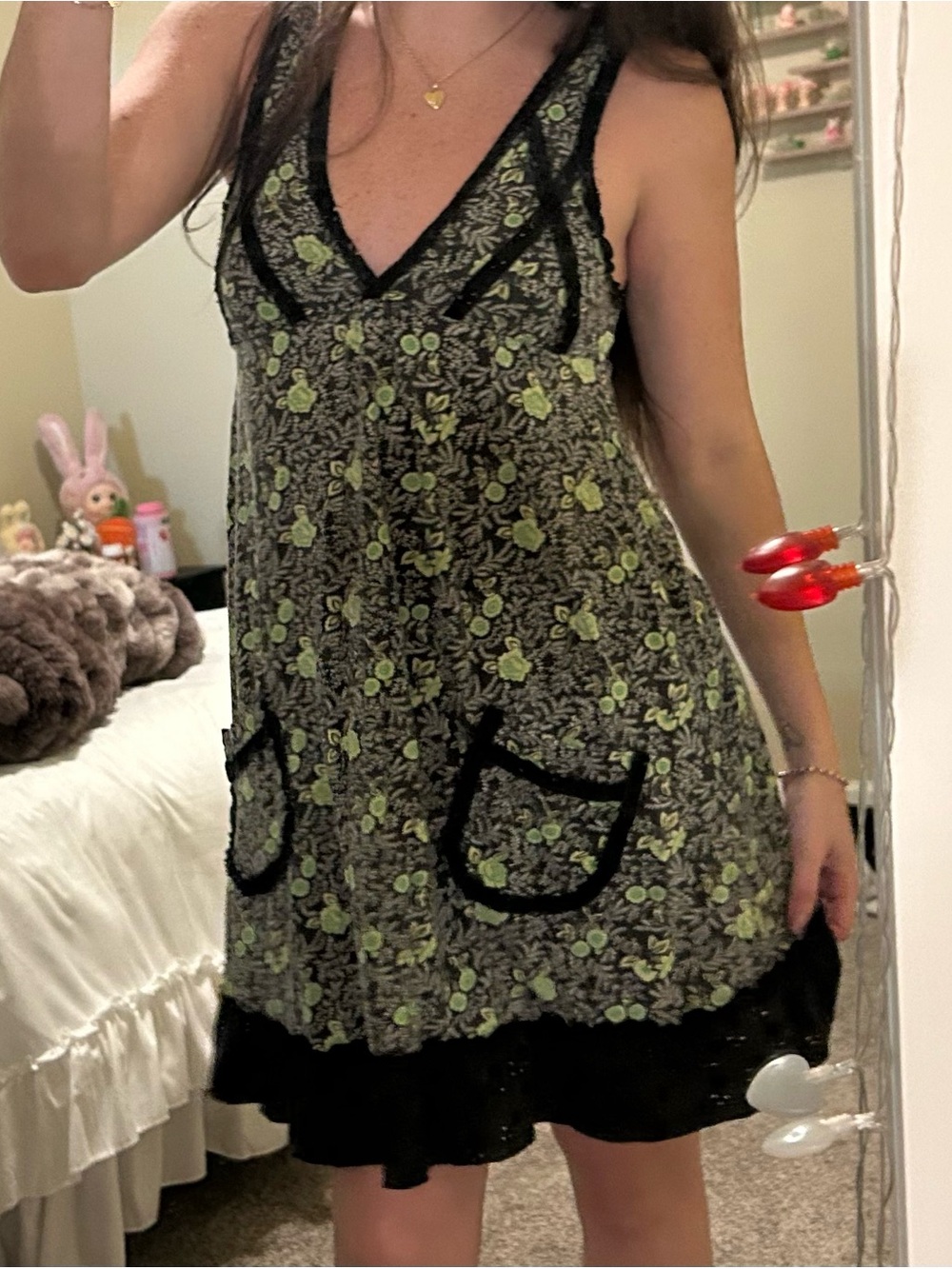 vintage free people floral babydoll dress - Picture 8 of 8